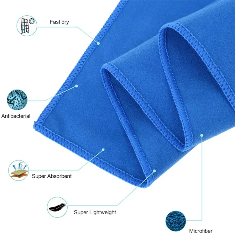 Super Absorbent Microfiber Fast Drying Towel Sand-Free Lightweight Beach Bath - Image 3
