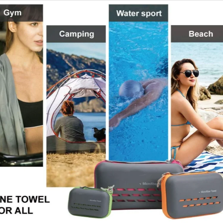 Super Absorbent Microfiber Golf Towel Ultra Soft Compact Fast Drying Travel Sports - Image 4