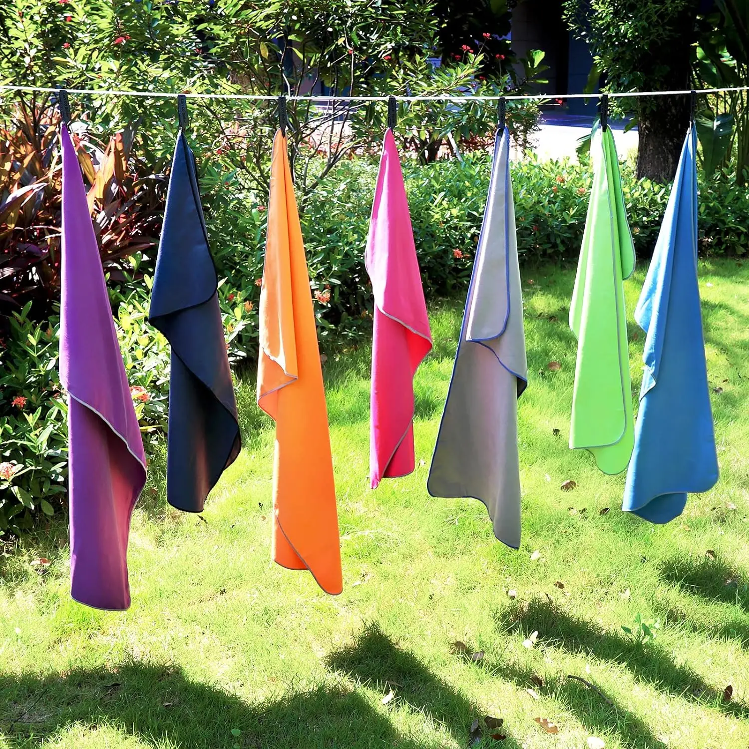 Super Absorbent Microfiber Sport Towel Custom Quick Dry Golf Beach Travel Camping Sand-Free Lightweight High Quality Roll - Image 3