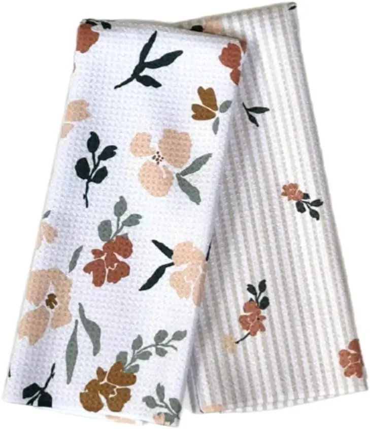 Super Absorbent Microfiber Woven Kitchen Towel Fast Dry Easy to Clean Antimicrobial - Image 2