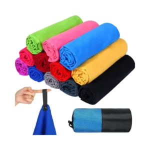 Super Absorbent Woven Microfiber Beach Towel Lightweight Quick-Dry Sand-Free Custom Sport