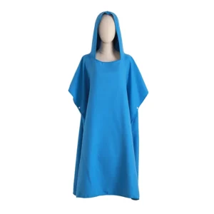 Sustainable Microfiber Surf Poncho Quick-Dry Antimicrobial Eco-Friendly Hooded Beach Towel
