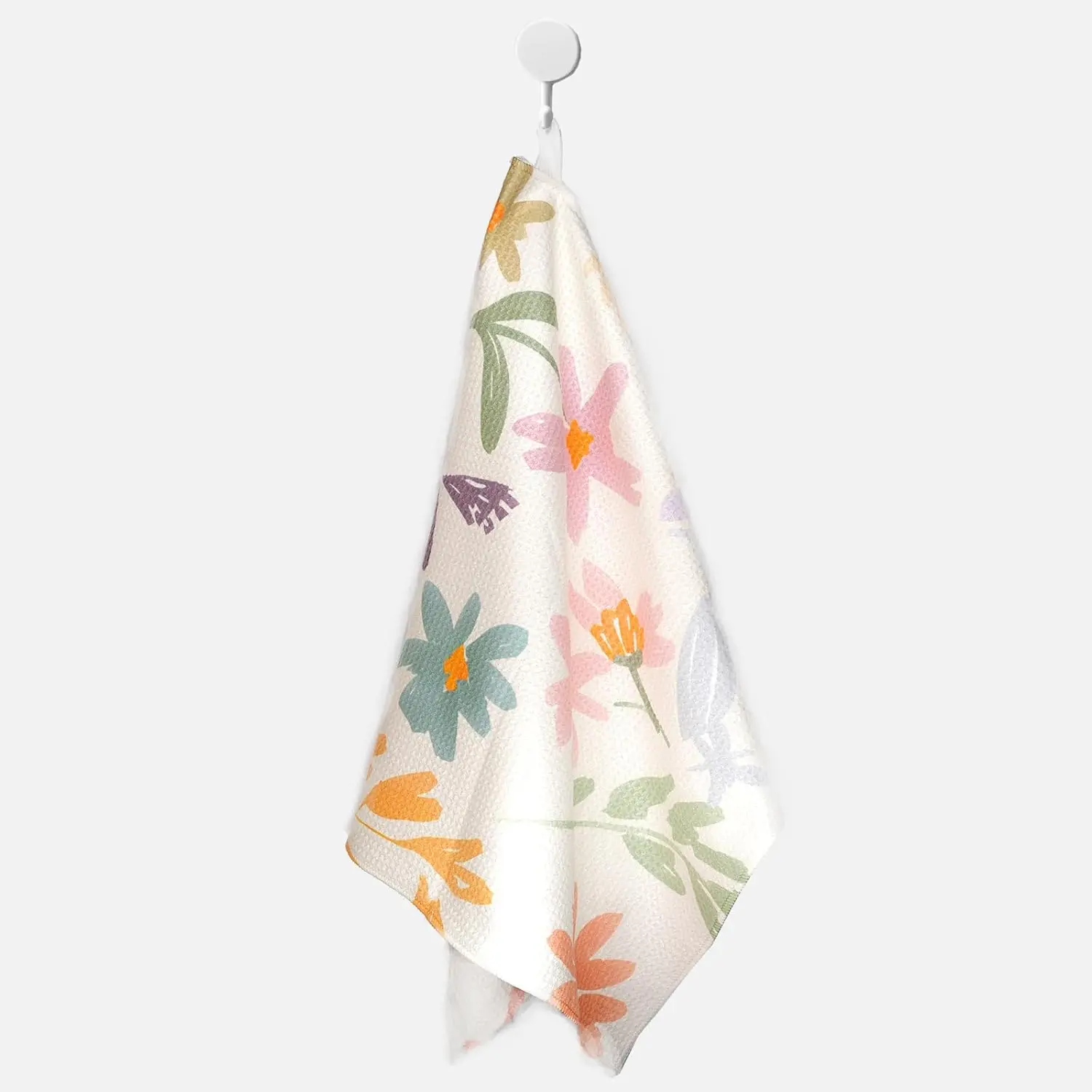 Sustainable Woven Microfiber Waffle Dish Towel Eco-Friendly Quick Dry Easy Clean Customizable Color Size Hanging Loop - Image 4