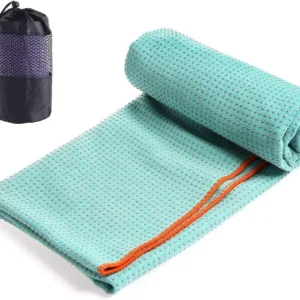 Sweat Absorbing Microfiber Yoga Towel with Non-Slip Nubs for Yoga Mat