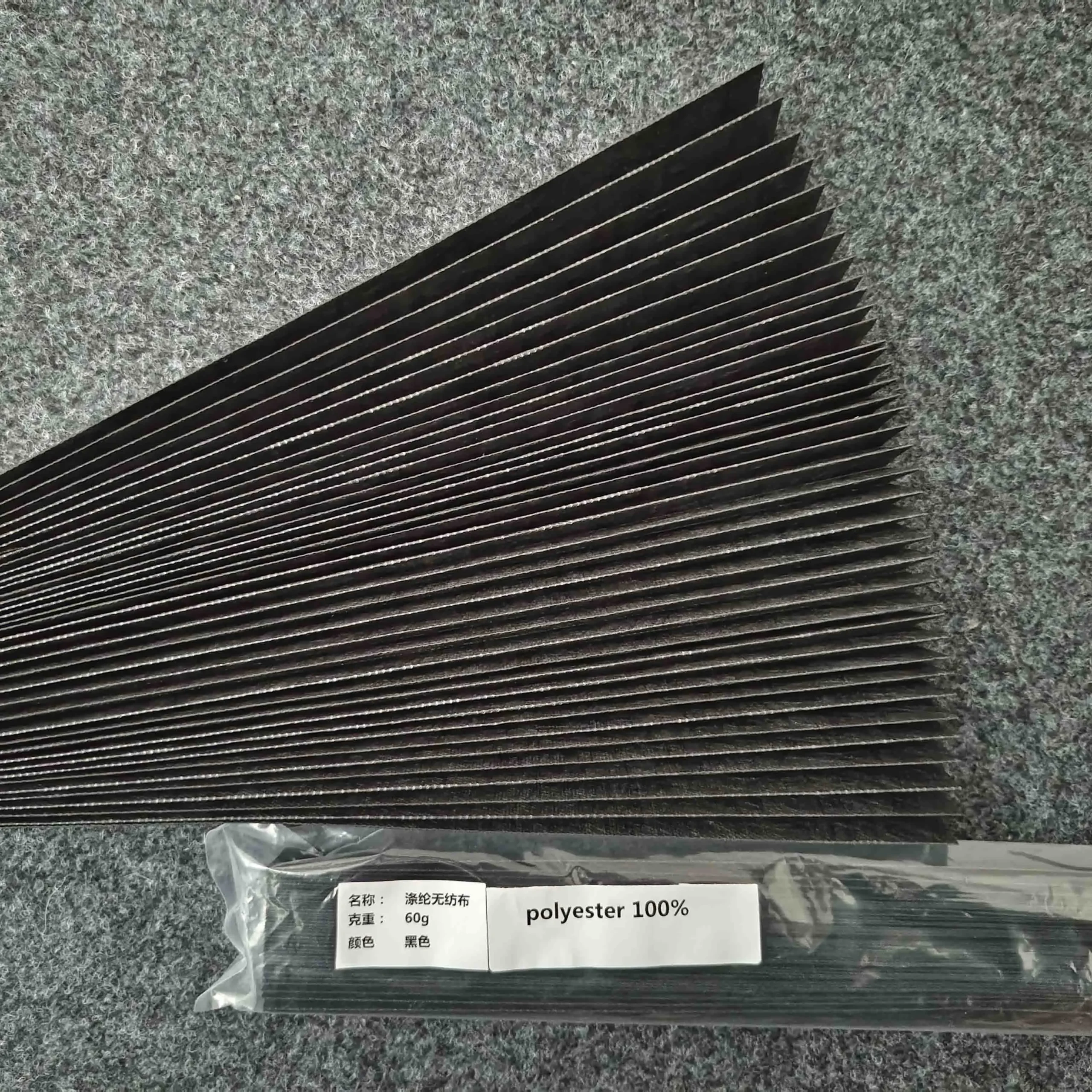 Temporary Built-in Pleated Blinds Shades Non-woven UV Blocking Durable - Image 2