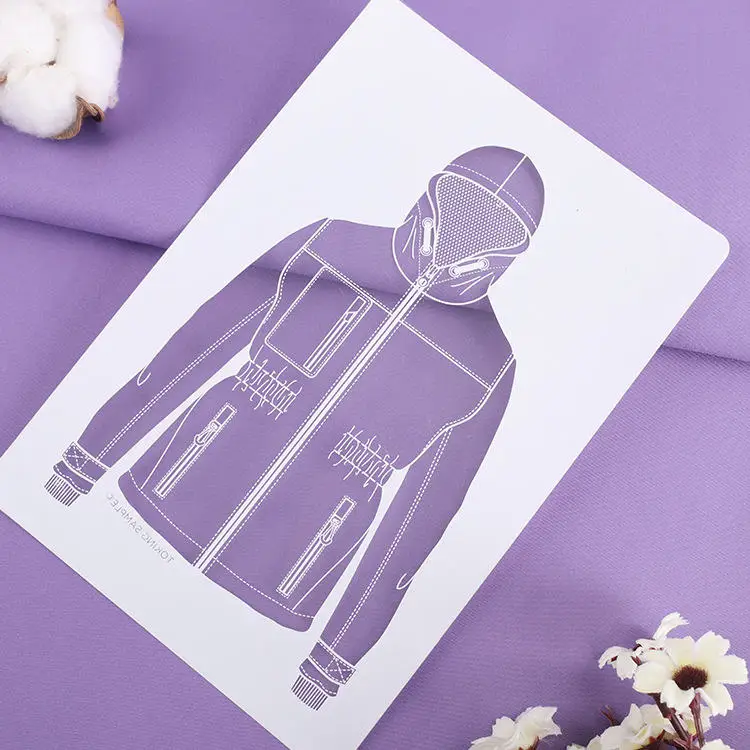 Twill Pongee Polyester Waterproof Windproof Fluorescent Memory Coat Fabric Outdoor Sportswear - Image 2