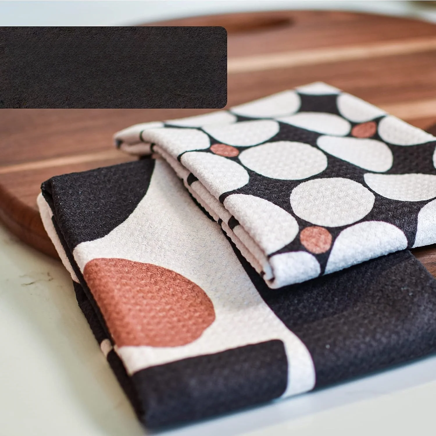Two Sided Woven Waffle Microfiber Quick-Dry Kitchen Towel Premium - Image 4