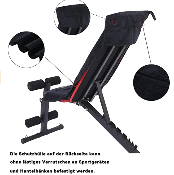 Ultra Absorbent Microfiber Gym Towel Polyester Zip Pocket Lightweight Compressed - Image 6