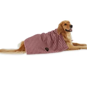 Ultra-Absorbent Microfiber Pet Bath Towel Cozy Embroidered Antimicrobial Hypoallergenic
