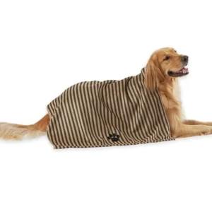 Ultra-Absorbent Microfiber Pet Bath Towel Cozy Embroidered Antimicrobial Hypoallergenic