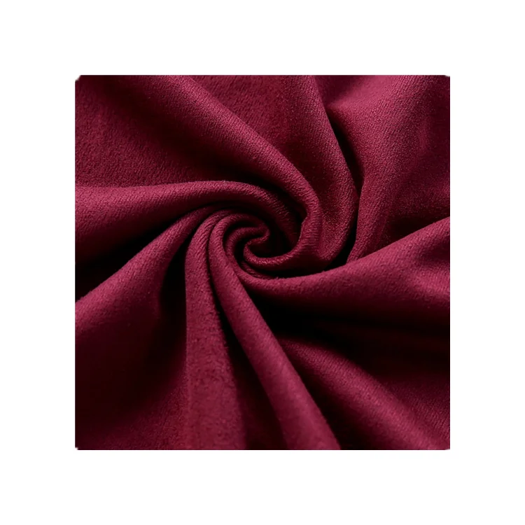 Ultra Durable Microfiber Suede Upholstery Fabric Woven Brushed Pattern - Image 4