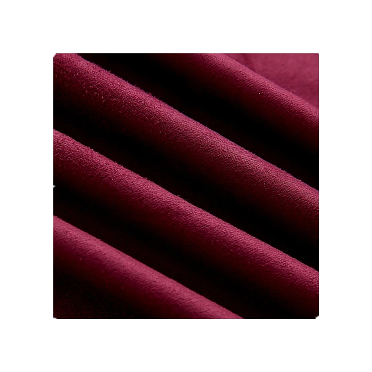 Ultra Durable Microfiber Suede Upholstery Fabric Woven Brushed Pattern - Image 5