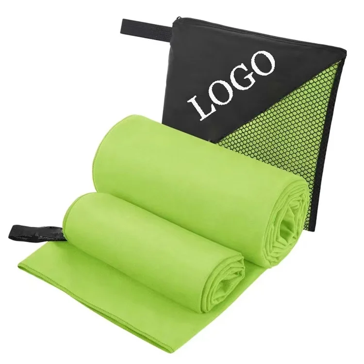 Ultra-Fine Microfiber Beach Towel Quick Dry Sports Fitness Solid Logo Wholesale - Image 4