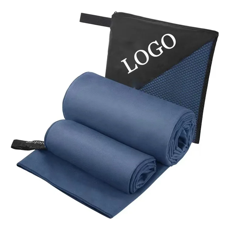 Ultra-Fine Microfiber Beach Towel Quick Dry Sports Fitness Solid Logo Wholesale - Image 6