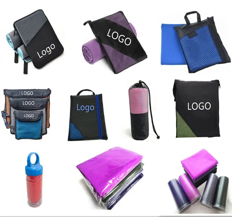 Ultra Lightweight Fast Drying Microfiber Sports Towel for Camping Swimming Custom Logo Woven - Image 6