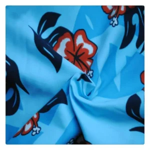 Ultra Soft Recycled Peach Skin Printed Fabric for Beach Pants