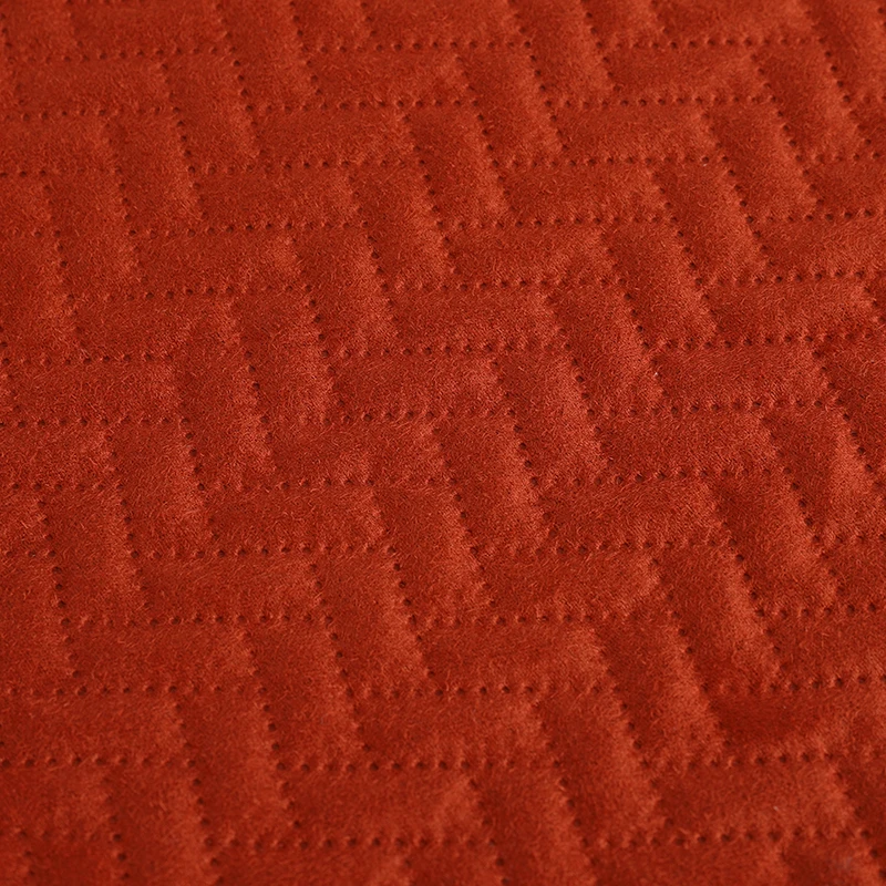 Ultrasonic Embossed Eco-Friendly Stretch Suede Fabric Waterproof Brushed Bedsheet - Image 2