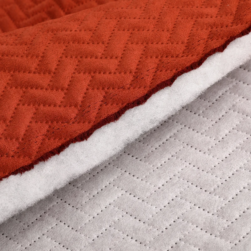 Ultrasonic Embossed Eco-Friendly Stretch Suede Fabric Waterproof Brushed Bedsheet - Image 4