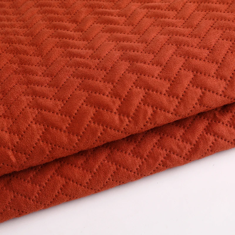 Ultrasonic Embossed Eco-Friendly Stretch Suede Fabric Waterproof Brushed Bedsheet - Image 5