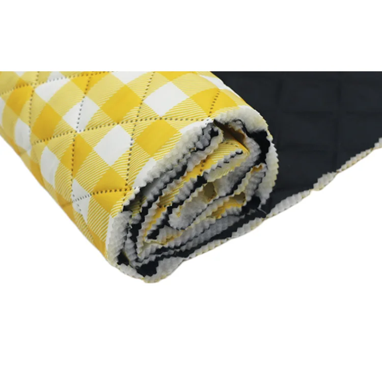 Ultrasonic Quilting Fabric Waterproof Heat Insulation Satin - Image 2