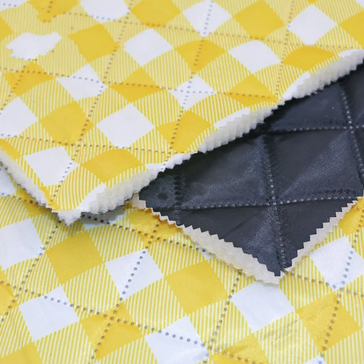 Ultrasonic Quilting Fabric Waterproof Heat Insulation Satin - Image 3