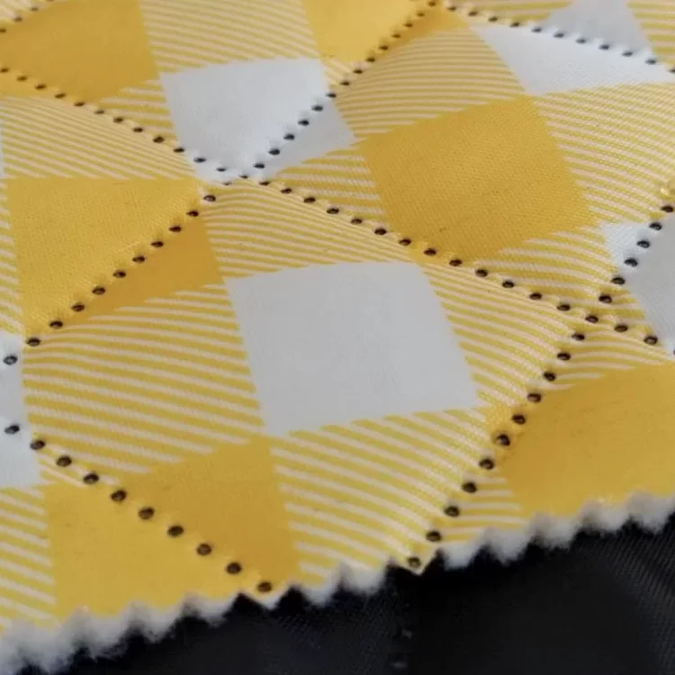 Ultrasonic Quilting Fabric Waterproof Heat Insulation Satin - Image 5
