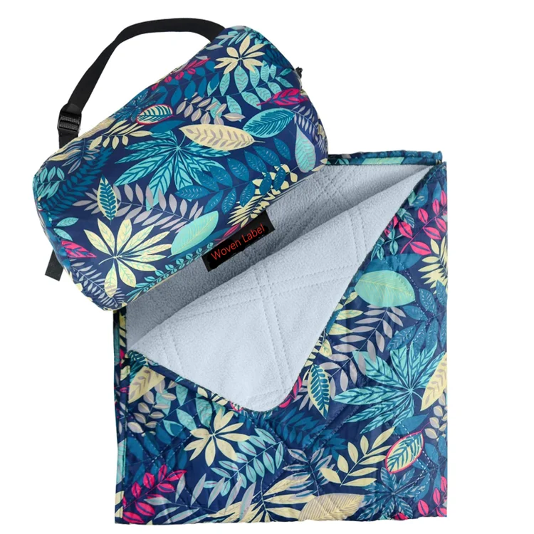 Water Resistant Double Side Print 3 Layer Quilting Picnic Mats 150D Oxford Outdoor Play Mats
