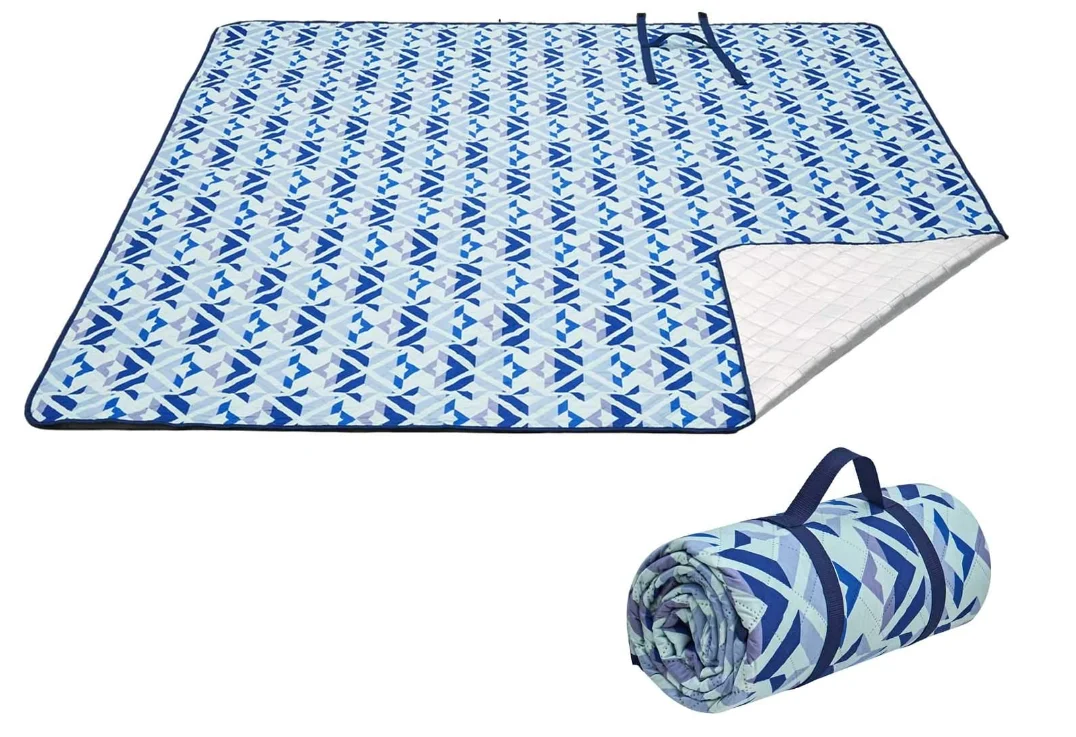 Water Resistant Double Side Print 3 Layer Quilting Picnic Mats 150D Oxford Outdoor Play Mats - Image 5