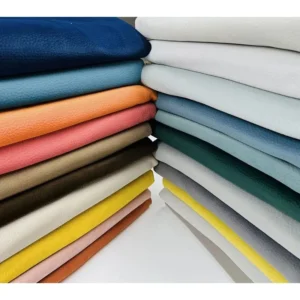 Waterproof 100 Percent Polyester Skin-Friendly Leathaire Fabric for Sofa Throw Pillow Soft Stain Repellent