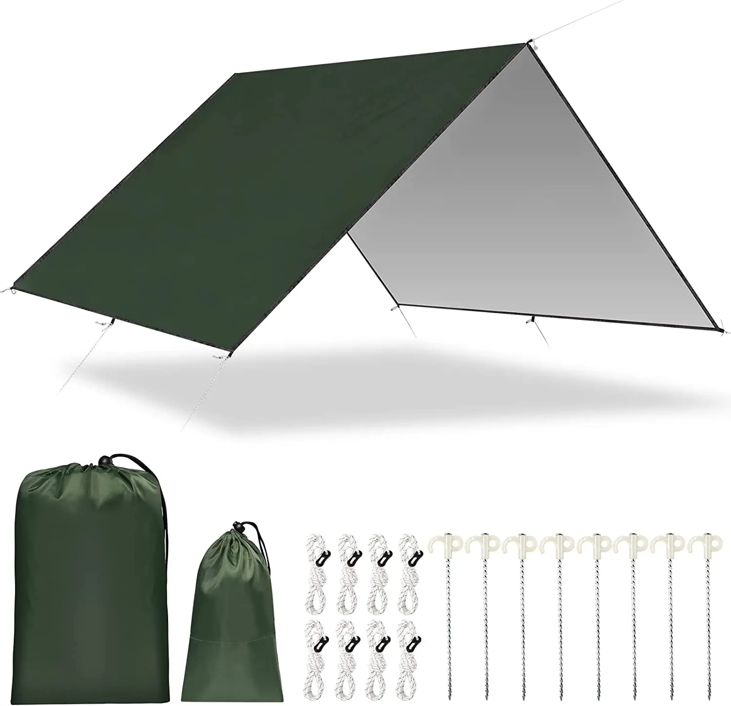Waterproof Camping Tarp Hammock Rain Fly Anti UV Sun Shelter Windproof Snowproof