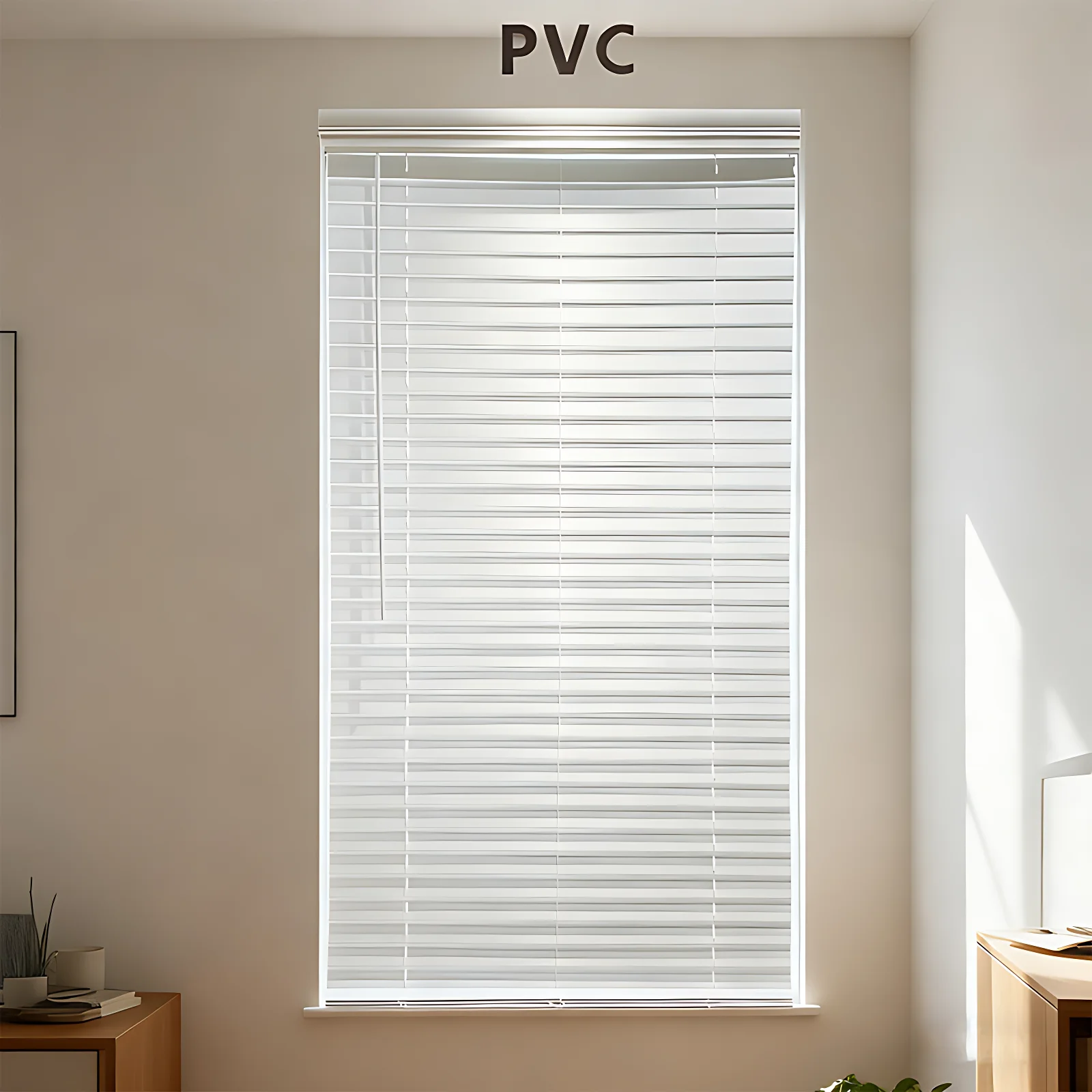 Waterproof PVC Blinds for Bathroom and Kitchen Moisture-proof Easy to Clean