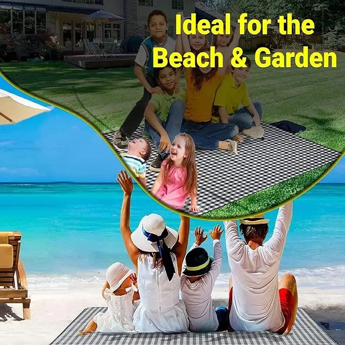 Waterproof Picnic Blanket Portable Foldable Outdoor Use - Image 5