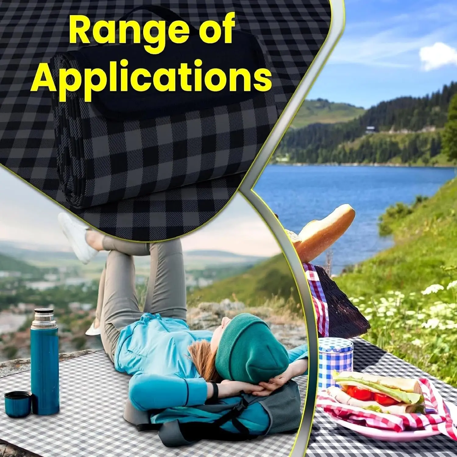Waterproof Picnic Blanket Portable Foldable Outdoor Use - Image 6