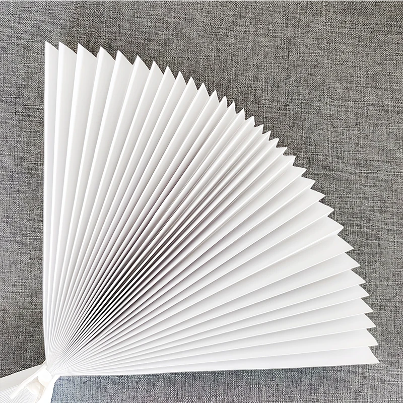 White Blackout Pleated Paper Window Shades Eco-Friendly UV Blocking - Image 2