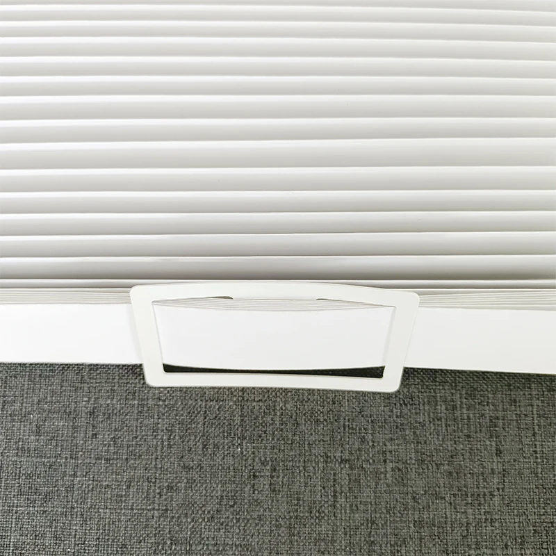 White Blackout Pleated Paper Window Shades Eco-Friendly UV Blocking - Image 5