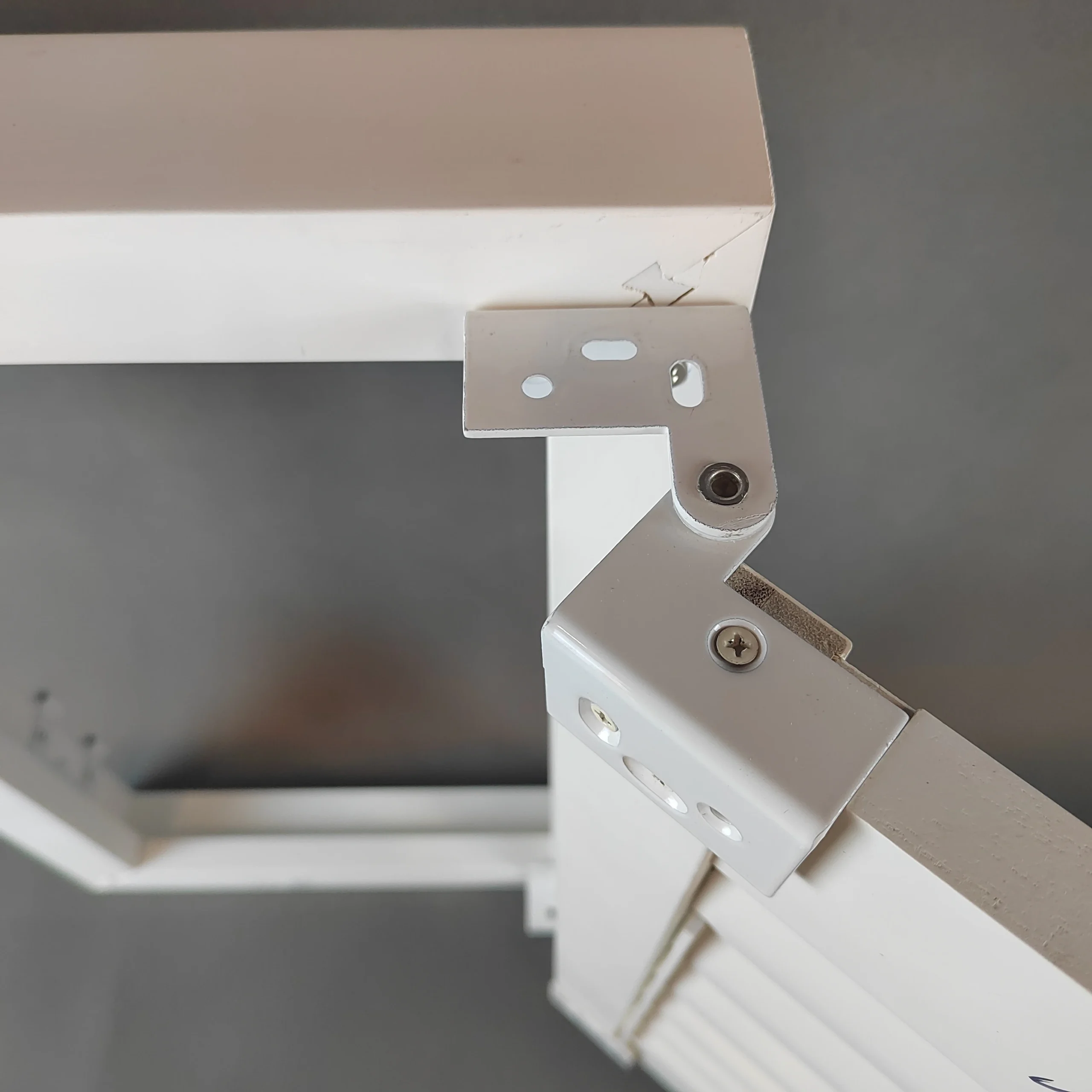 White Outside Pivot Hinge for PVC Plantation Shutter Assembly Color Match - Image 4