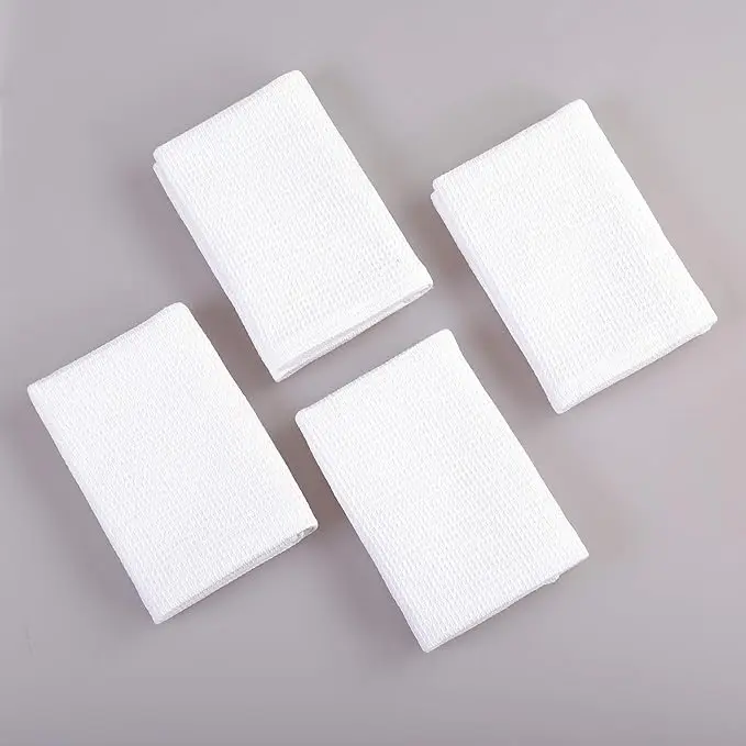 White Waffle Weave Microfiber Towels Polyester Sublimation Kitchen Towels