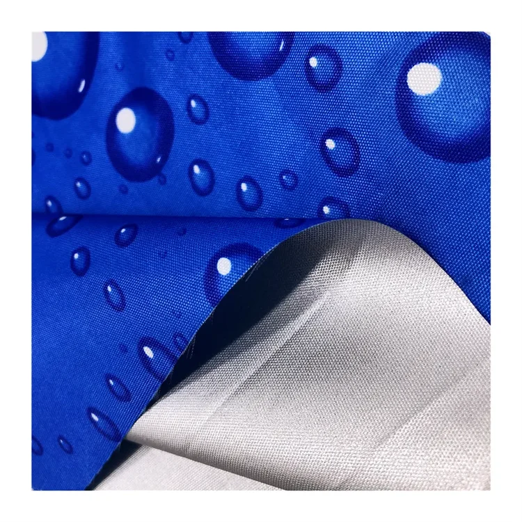 Wholesale 600D Polyester Waterproof PU PA PVC Silver Black Coated Oxford Fabric - Image 4