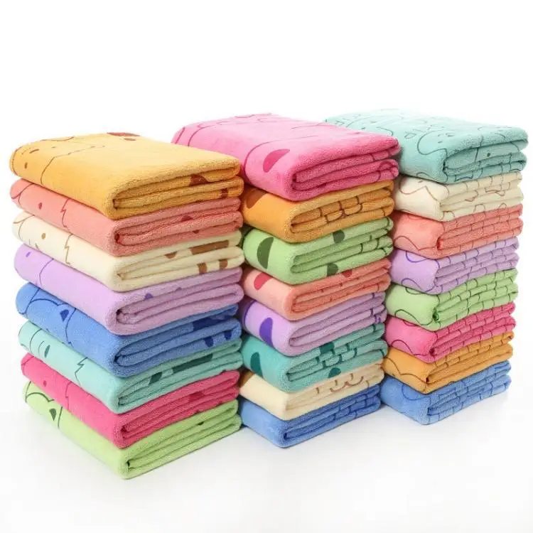 Wholesale Coral Fleece Kids Bath Towels Custom Printing Soft Microfiber - Image 2
