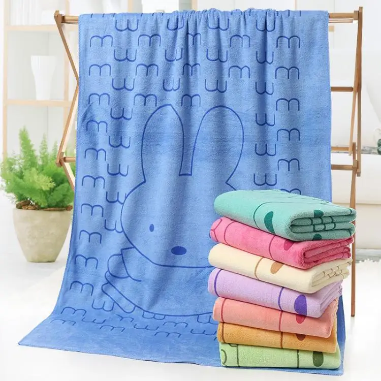 Wholesale Coral Fleece Kids Bath Towels Custom Printing Soft Microfiber - Image 3