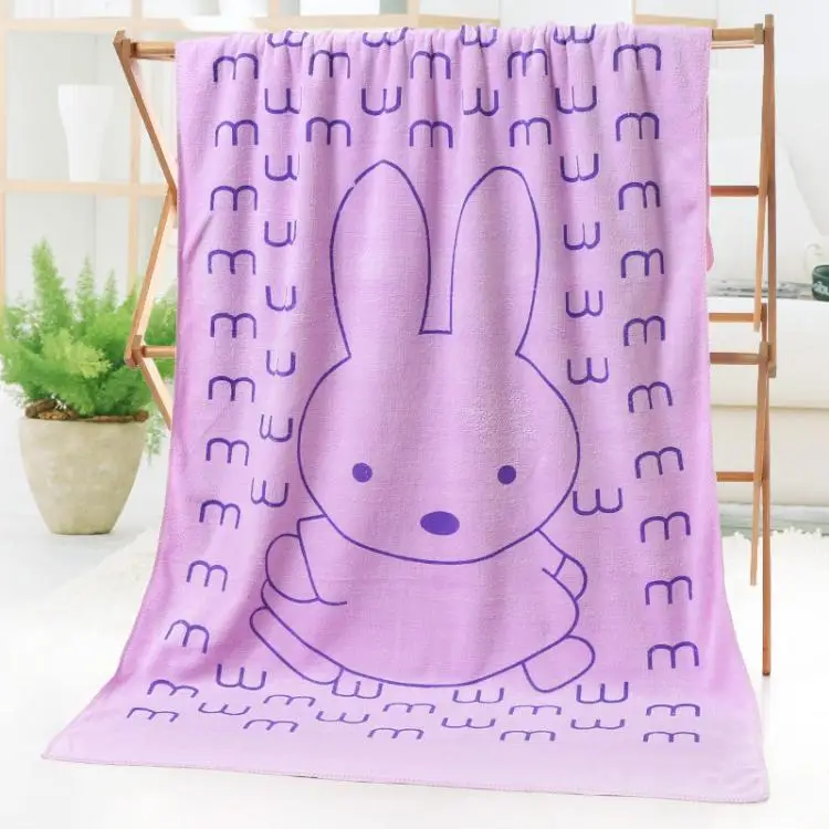 Wholesale Coral Fleece Kids Bath Towels Custom Printing Soft Microfiber - Image 4