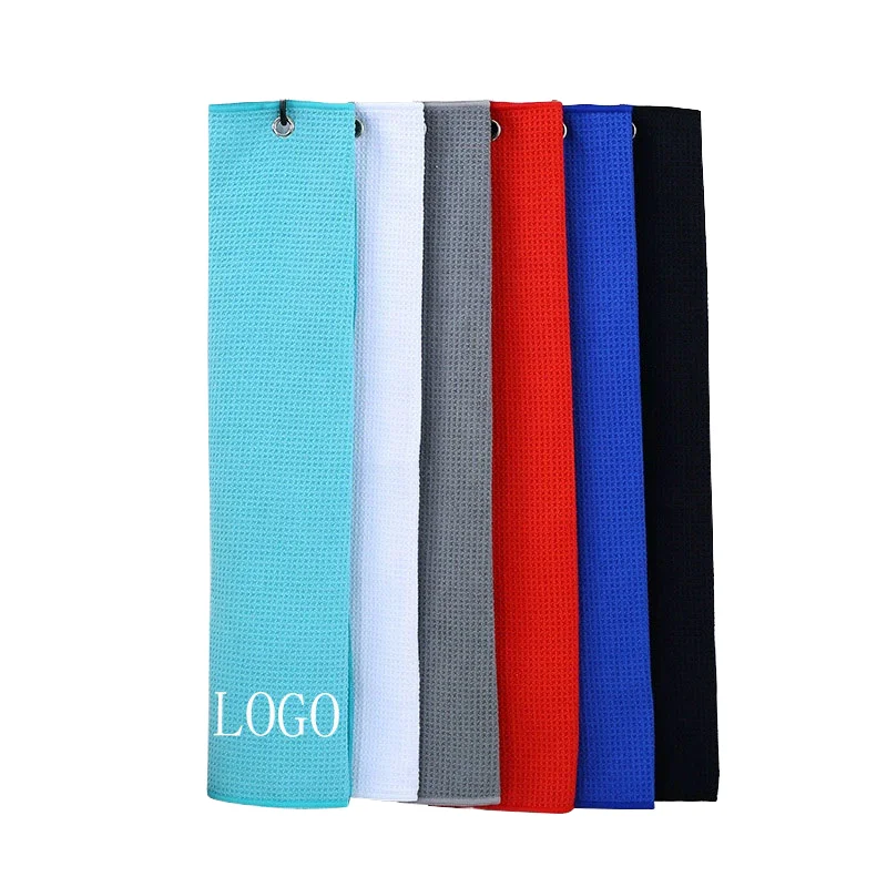 Wholesale Custom Multi Color Microfiber Woven Adult Golf Towel Quick Drying