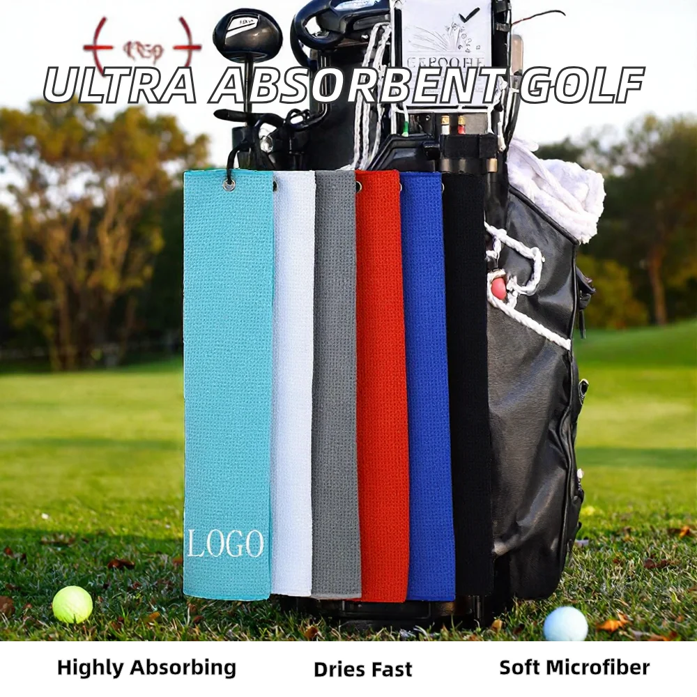 Wholesale Custom Multi Color Microfiber Woven Adult Golf Towel Quick Drying - Image 2