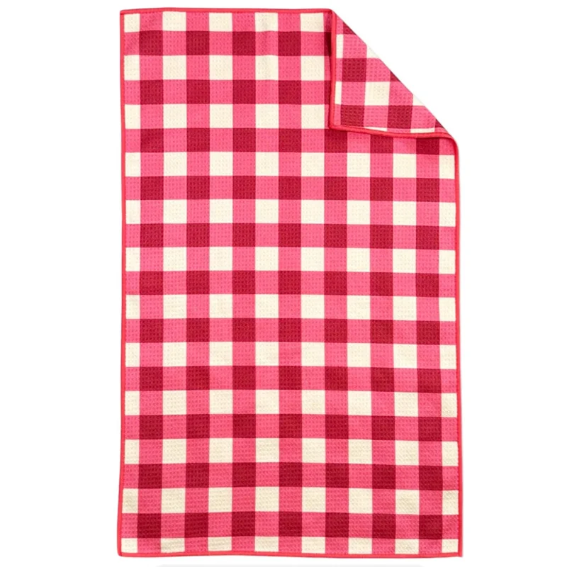 Wholesale Custom Printed Waffle Weave Tea Towel Absorbent Kitchen Dish Towel