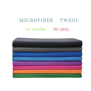 Wholesale Custom Size Quick Dry Microfiber Pool Towel No MOQ Suede Beach Towel With Bag