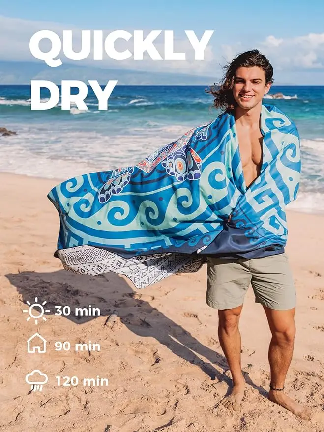 Wholesale Lightweight Luxury Microfiber Beach Towels - Sand Resistant Personalized Design - Image 3
