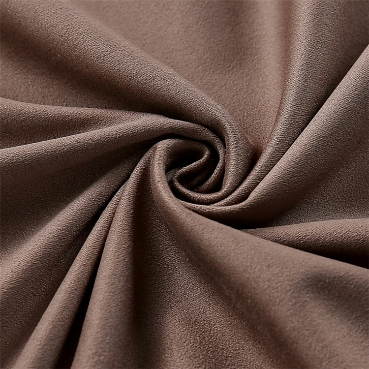 Wholesale Polyester Stretch Suede Fabric for Garment - Image 2