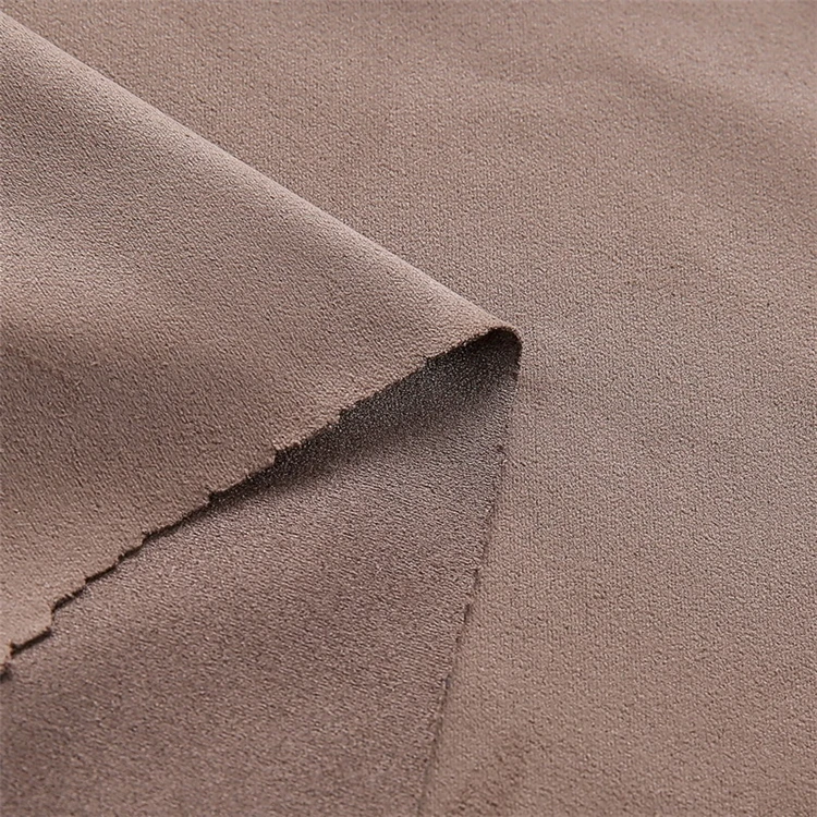 Wholesale Polyester Stretch Suede Fabric for Garment - Image 5