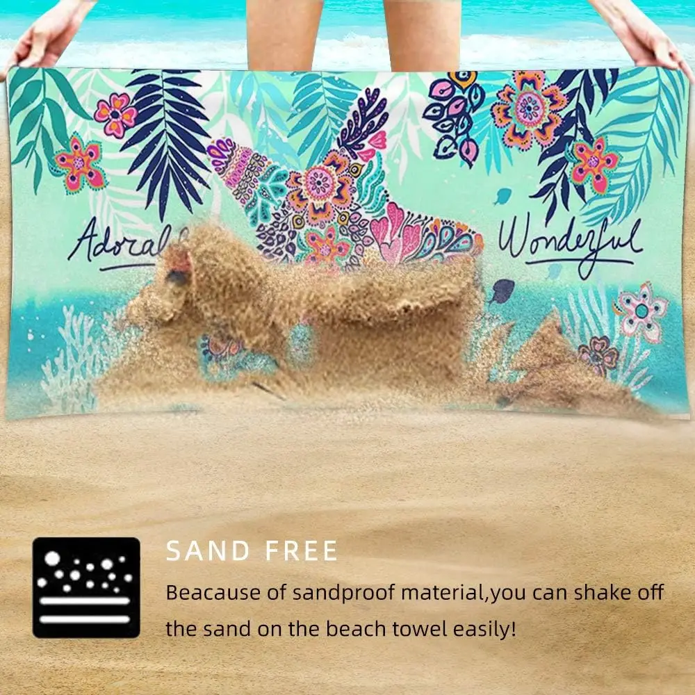 Wholesale Quick Dry Microfiber Beach Towel Sports Pattern Camping Yoga Hiking - Image 3