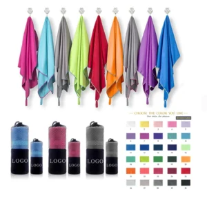 Wholesale Quick-Dry Microfiber Golf Towel Sand-Free Lightweight Beach Towel Solid Woven Polyester No MOQ